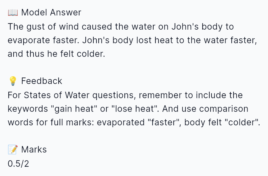 ScienceSmart feedback example 1