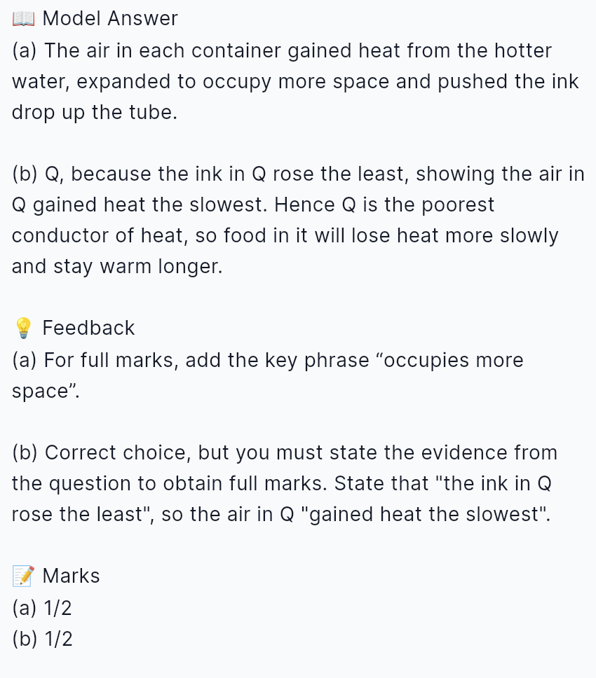 ScienceSmart feedback example 2